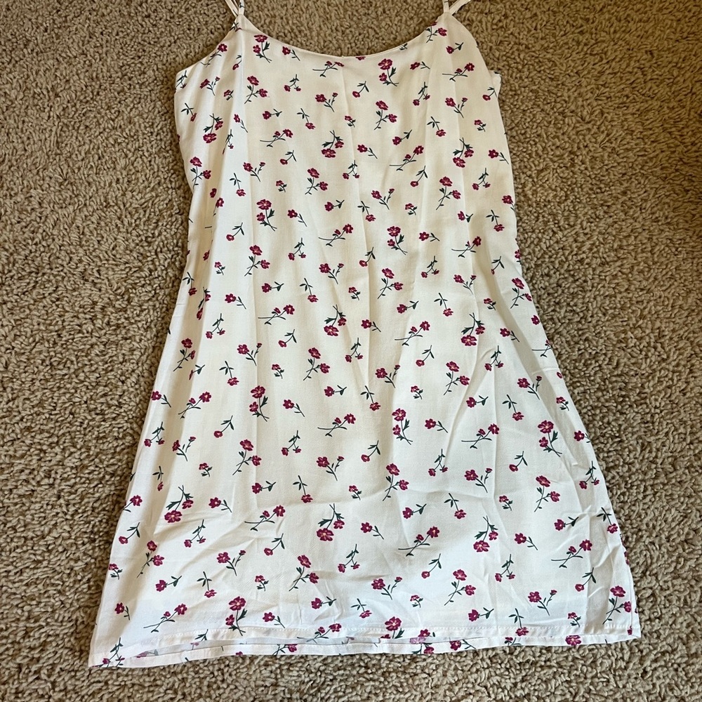 La Hearts White and Pink Floral dress